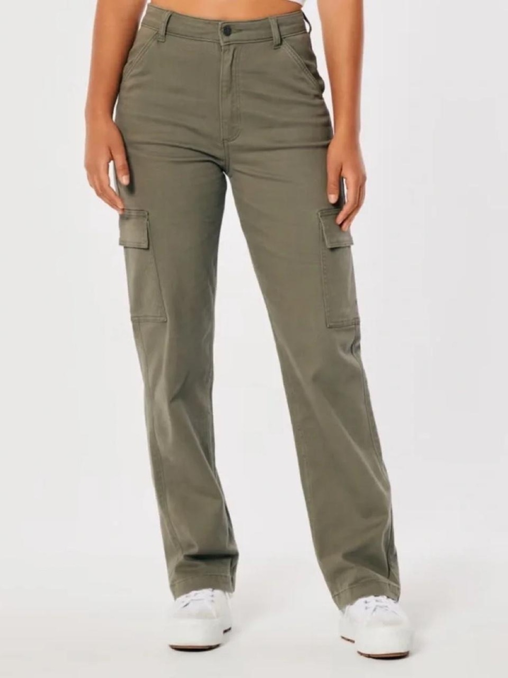 Hollister Co. Women's Khaki and Green Trousers